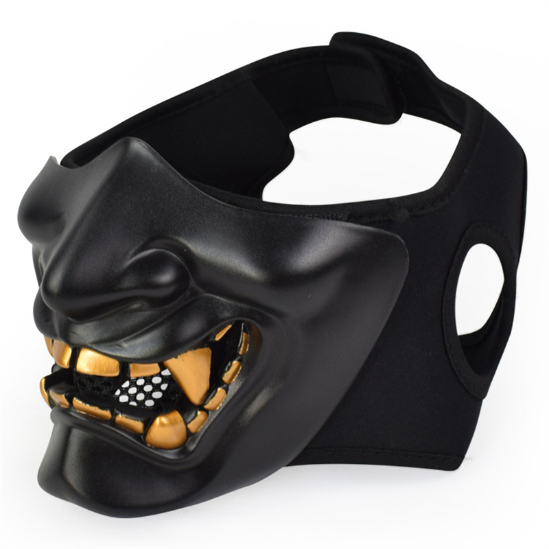 Respirator Half Face - Masks Half Oni Cosplay Decor Samurai