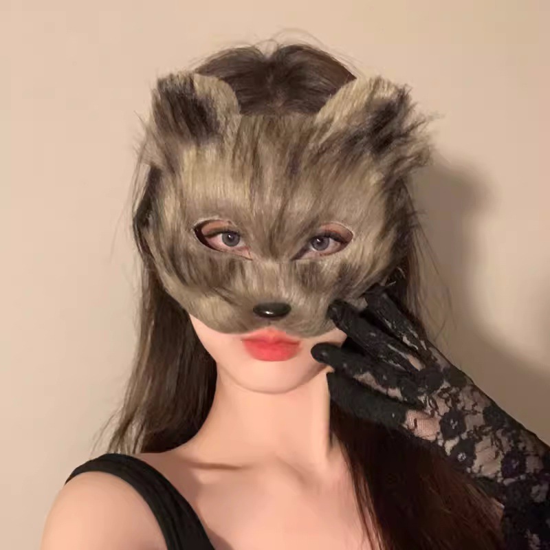 Plush Therian Mask Halloween C - Respirator Half Face review and price