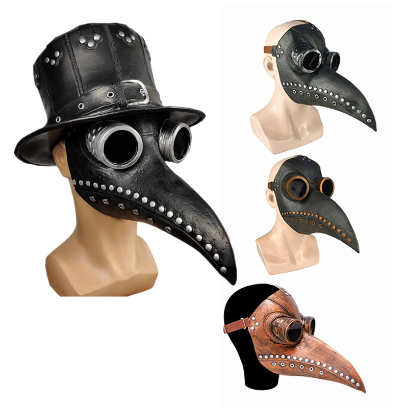 5pc Black Rubber Plague Doctor - Disposable Surgical Mask review and price