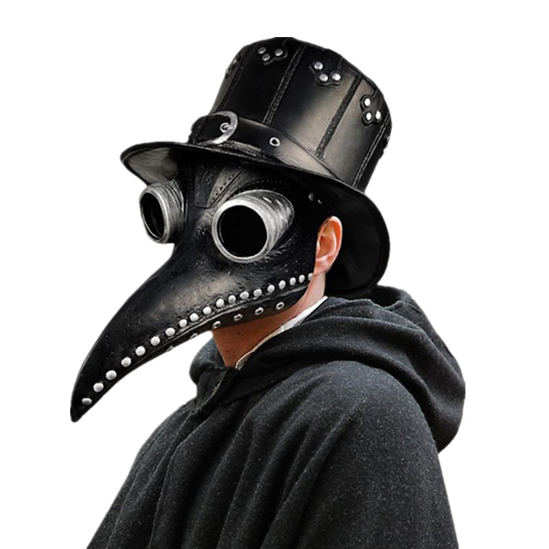 5pc Black Rubber Plague Doctor - Disposable Surgical Mask review and price