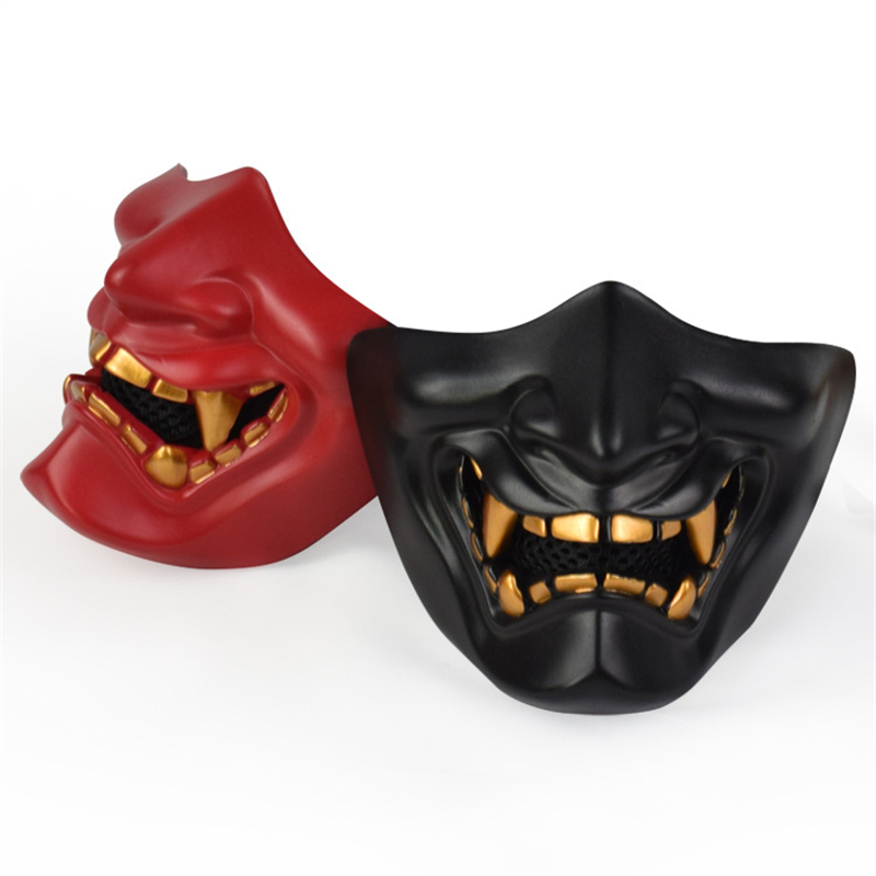 Masks Half Oni Cosplay Decor S - Respirator Half Face review and price