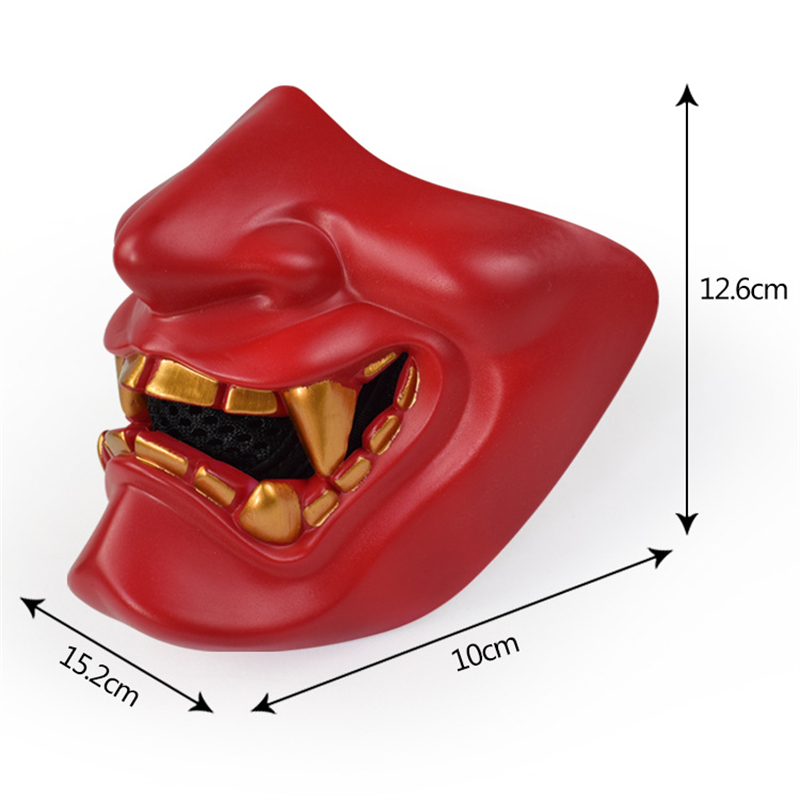 Masks Half Oni Cosplay Decor S - Respirator Half Face review and price